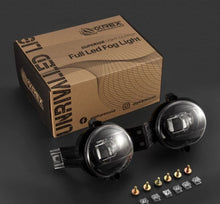 Load image into Gallery viewer, AlphaRex 02-08 Dodge Ram 1500/03-09 Ram 2500/3500 DoubleTap Dual Color LED Proj Fog Lights - Wt/Ambr