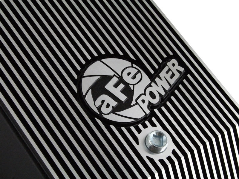 aFe Transmission Pan (Black); Ford Diesel Trucks 03-10 V8-6.0/6.4L (td)