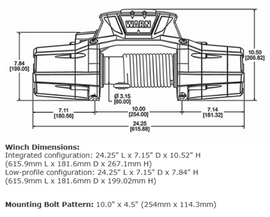WARN WINCH ZEON 12-S PLATINUM S - SYNTHETIC ROPE