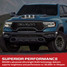 Load image into Gallery viewer, Recon Dodge 21-25 RAM 1500 TRX 7-PC Fender &amp; Hood Light Kit Smoked Lens White LED Running Lights w/ Startup Light Sequence - Multiple Options