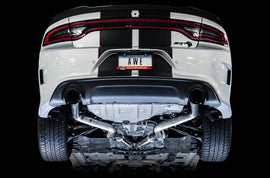 AWE Tuning 2015+ Dodge Charger 6.4L/6.2L Supercharged Track Edition Exhaust - Diamond Black Tips