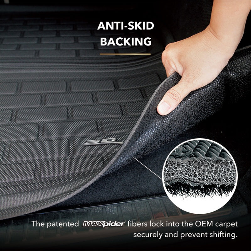 3D MAXpider 22-24 Jeep Grand Cherokee (Wl) L 6/7-Seater Kagu Black Foldable Cargo