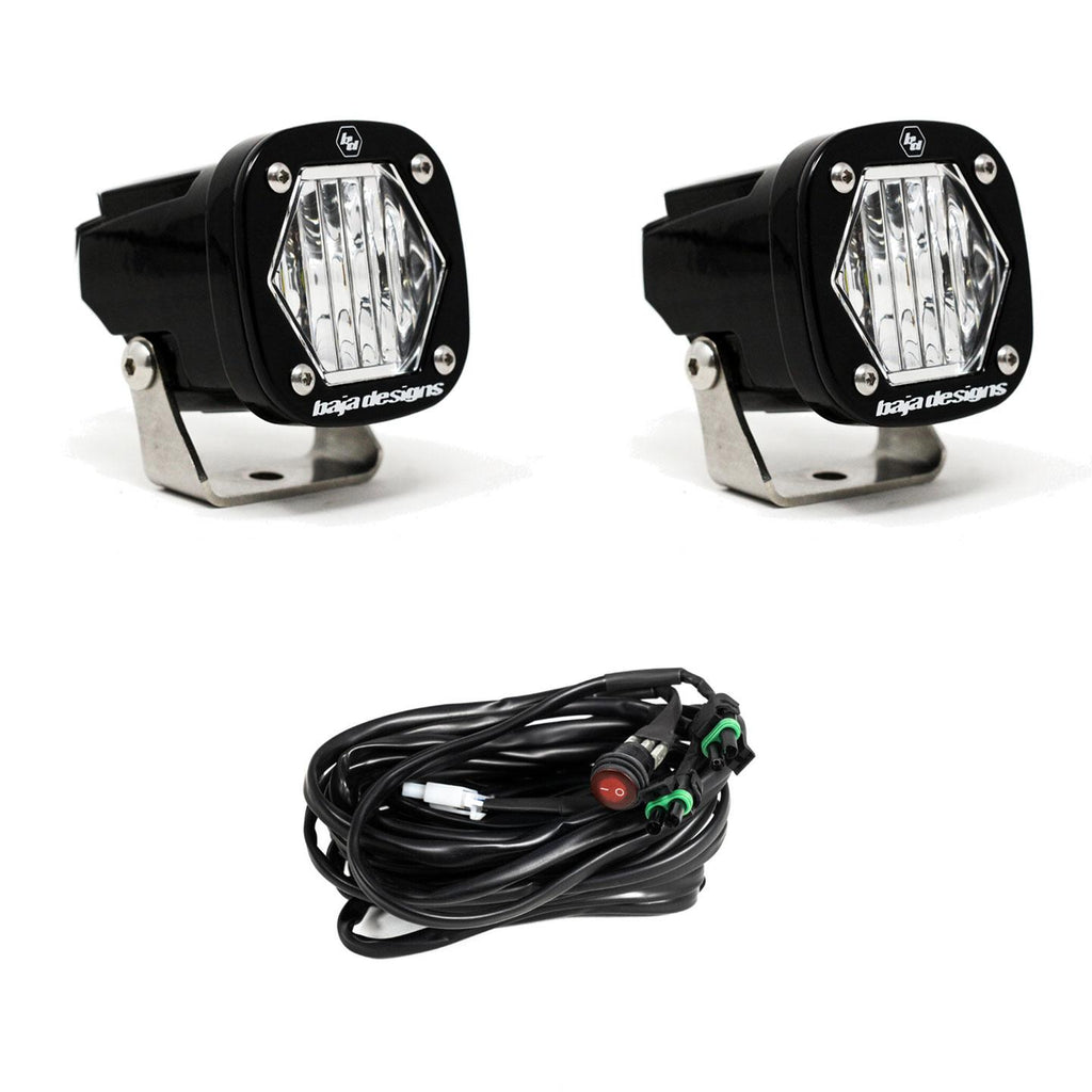 Baja Designs S1 Wide Cornering LED Light w/ Mounting Bracket Pair