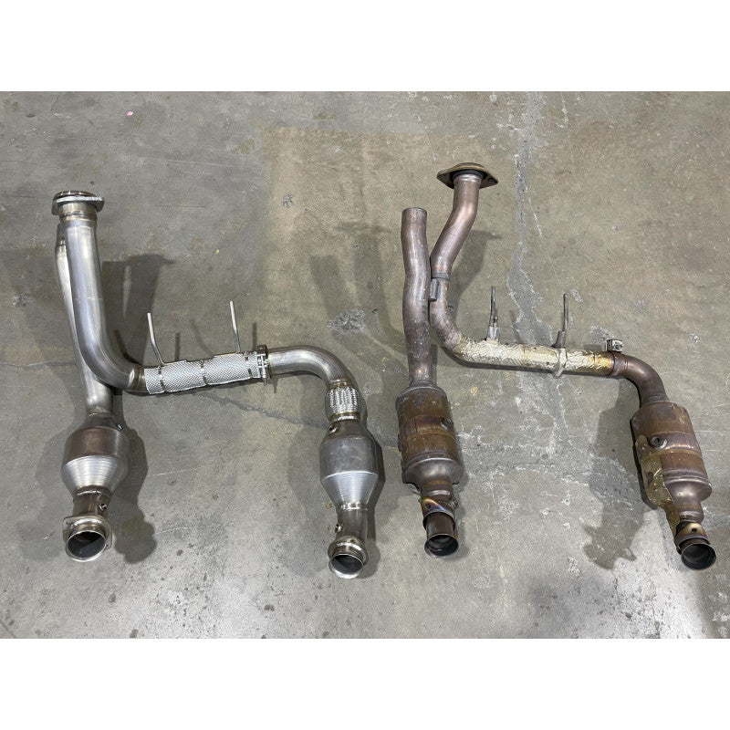 SPD PERFORMANCE 2023 - 2025 FORD F150 5.2L V8 RAPTOR R ALPHA CATTED DOWNPIPES WITH GESI CATS