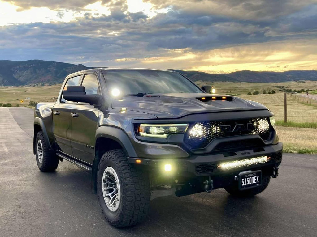 21-24 Ram TRX Freedom Series - Baja Front Bumper (Winch Mount) Textured Black, BLK Oxide Bolts