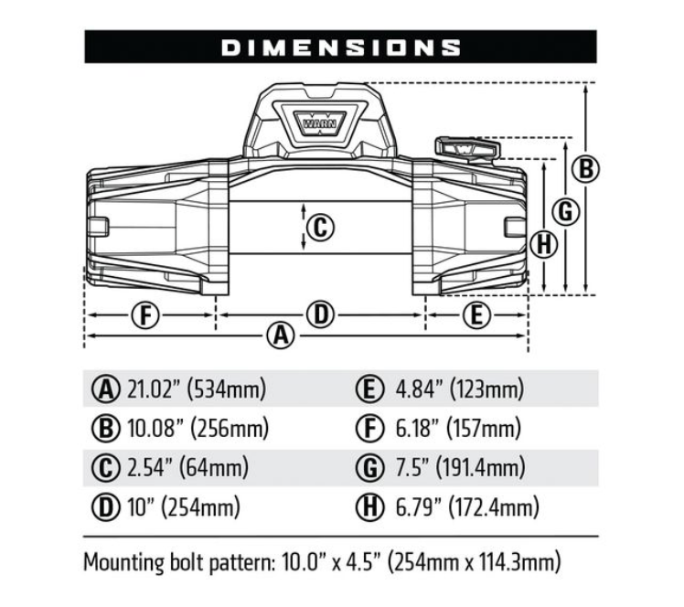 VR EVO 12-S STANDARD DUTY 12,000LB WINCH WITH SYNTHETIC ROPE
