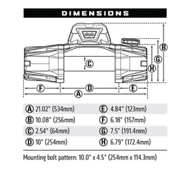 VR EVO 12-S STANDARD DUTY 12,000LB WINCH WITH SYNTHETIC ROPE