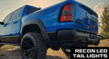 Load image into Gallery viewer, Go Recon Dodge RAM 1500 19-23 OLED Tail Lights Smoked w/ Scanning Red Turn Signals w/ Bliss - Replaces OEM LED Tail Lights