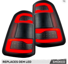 Load image into Gallery viewer, Go Recon Dodge RAM 1500 19-23 OLED Tail Lights Smoked w/ Scanning Red Turn Signals w/ Bliss - Replaces OEM LED Tail Lights