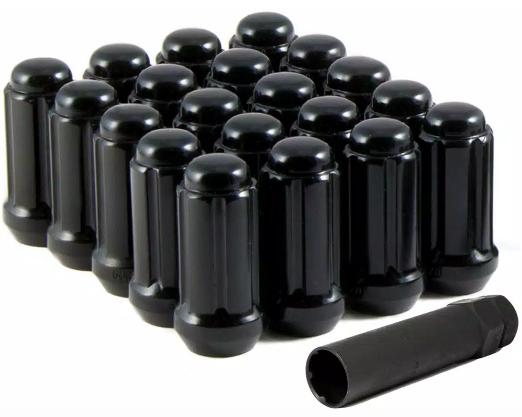 4PLAY LUG Black - Truck Spline Lug Kit - Set of 24PC Set 14X1.5mm