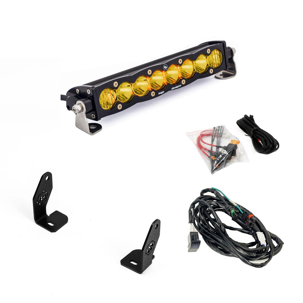 Baja Designs 2025 Polaris RZR Pro-R/S/XP S8 10in Light Bar Hood Mount Kit - Clear