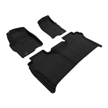 Load image into Gallery viewer, 3D MAXpider 19-26 Chevrolet Silverado Crew Cab Elegant 1st &amp; 2nd Row Floor Mat - Black (3pc)