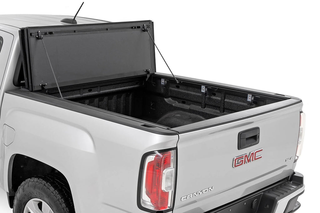 Rough Country Hard Tri-Fold Flip Up Bed Cover Chevy/GMC Canyon/Colorado (15-26)