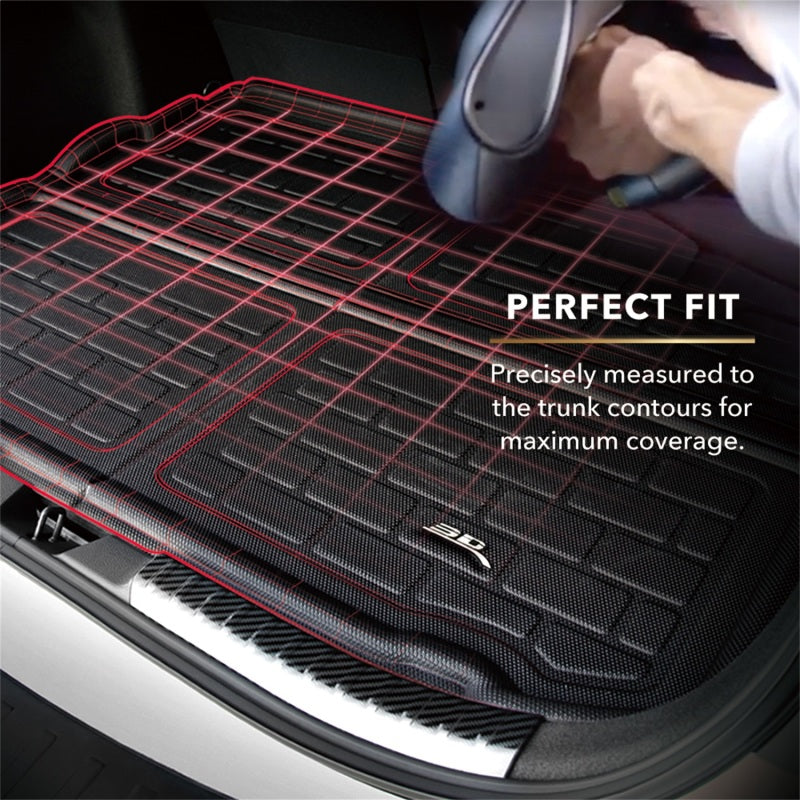 3D MAXpider 22-24 Jeep Grand Cherokee (Wl) L 6/7-Seater Kagu Black Foldable Cargo