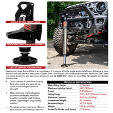 Load image into Gallery viewer, Go Rhino Xventure Gear EG1 El Gato Hydraulic Jack - Graphite