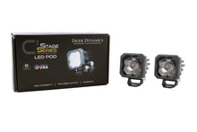 Load image into Gallery viewer, Diode Dynamics SSC1 White Sport Standard LED Pod (pair) - Flood - Wide / Amber Backlight