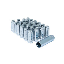 Load image into Gallery viewer, Gorilla Small Diameter Spline Duplex Lug Nuts - 13/16" &amp; 7/8" Dual Hex Key - 14mm X 1.50 Thread Size - Chrome Finish - Set Of 24