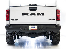 AWE Tuning 2025+ RAM 1500 RHO 3.0 I6 TT 0FG Dual Rear Exit Catback Exhaust - Diamond Black Tips