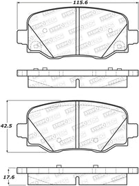 StopTech Street Brake Pads - Rear
