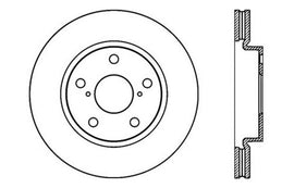 StopTech SportStop 10 Lexus HS 250h / 08-09 Scion xB Slotted & Drilled Left Front Rotor
