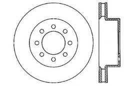 StopTech Sport Cross Drilled Brake Rotor - Front Left