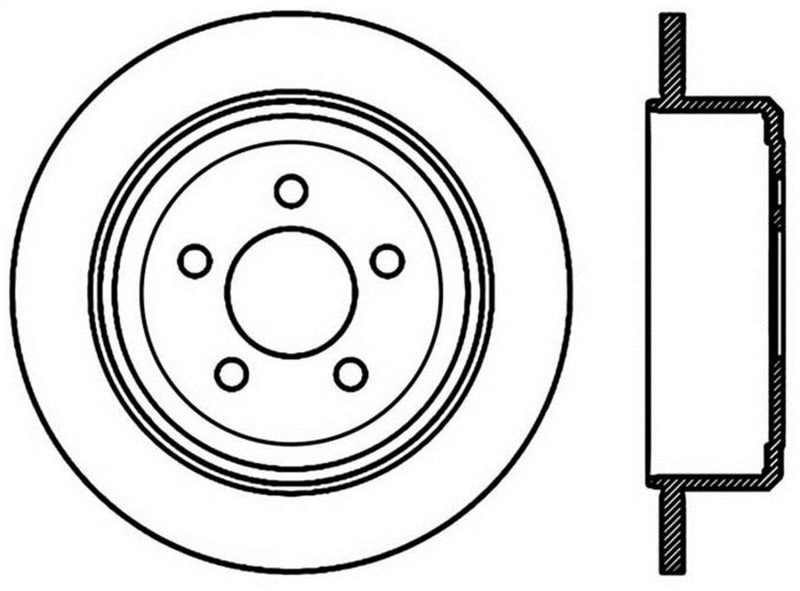 StopTech Sport Cross Drilled Brake Rotor - Front Right