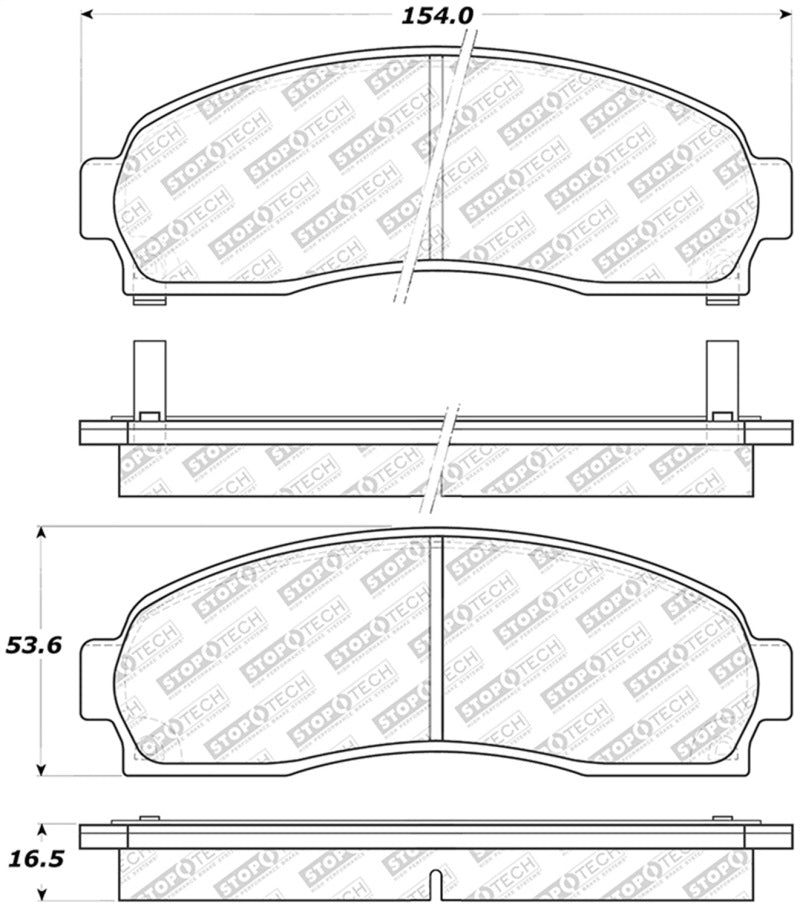 StopTech Street Select Brake Pads