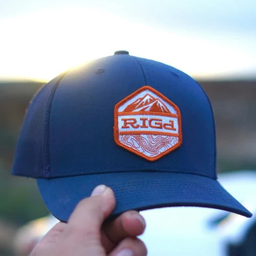 RIGd Supply Hex Bolt Snapback Hat Blue