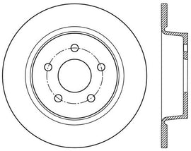 StopTech Sport Cross Drilled Brake Rotor - Rear Left