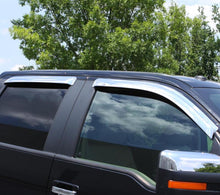 Load image into Gallery viewer, AVS 04-12 Chevy Colorado Crew Cab Ventvisor Front &amp; Rear Window Deflectors 4pc - Chrome